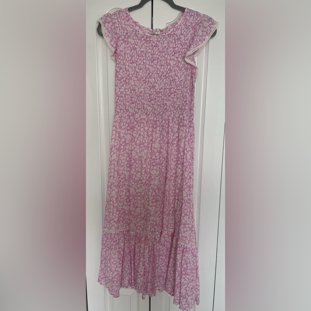 Pink Floral Maxi Dress